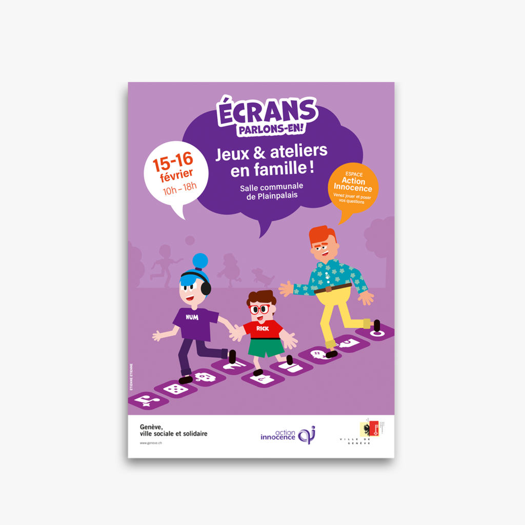 Ecrans, parlons-en ! Week-end d’animations pour les familles à la salle communale de Plainpalais